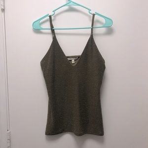 Express Sparkly green tank with built in bra!